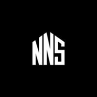 NNS letter logo design on BLACK background. NNS creative initials letter logo concept. NNS letter design. vector