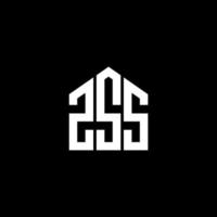 ZSS letter logo design on BLACK background. ZSS creative initials letter logo concept. ZSS letter design. vector