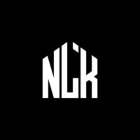 diseño del logotipo de la letra nlk sobre fondo negro. concepto de logotipo de letra de iniciales creativas nlk. diseño de letras nlk. vector