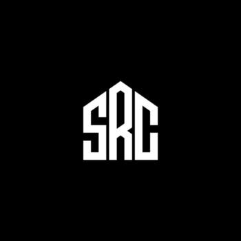 SRC letter design.SRC letter logo design on BLACK background. SRC creative initials letter logo concept. SRC letter design.SRC letter logo design on BLACK background. S vector