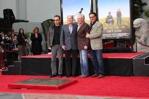 LOS ANGELES, JAN 5 - Billy Bob Thornton, Robert Duvall, James Caan, Andy Garcia at the Robert Duvall Hand and Footprint Ceremony at Grauman s Chinese Theater on January 5, 2011 in Los Angeles, CA photo