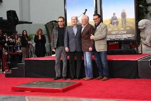 LOS ANGELES, JAN 5 - Billy Bob Thornton, Robert Duvall, James Caan, Andy Garcia at the Robert Duvall Hand and Footprint Ceremony at Grauman s Chinese Theater on January 5, 2011 in Los Angeles, CA photo