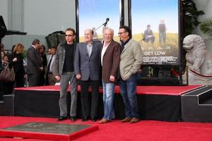 LOS ANGELES, JAN 5 - Billy Bob Thornton, Robert Duvall, James Caan, Andy Garcia at the Robert Duvall Hand and Footprint Ceremony at Grauman s Chinese Theater on January 5, 2011 in Los Angeles, CA photo