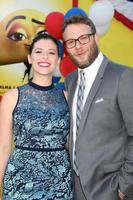 LOS ANGELES, AUG 9 - Lauren Miller, Seth Rogen at the Sausage Party Premiere at the Village Theater on August 9, 2016 in Westwood, CA photo