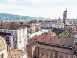 hdr piazza castello turín foto