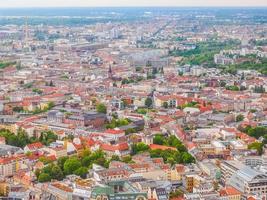 HDR Aerial view of Berlin photo