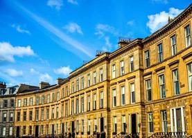 HDR Terraced Houses in Glasgow photo