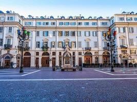 hdr piazza carignano turín foto