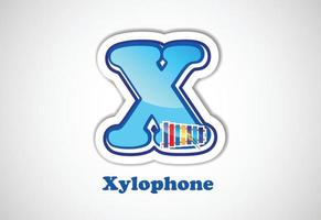Alphabet stickers for kids. Good for school and kindergarten projects. vector Illustration.