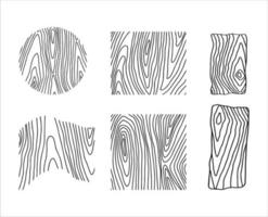 Hand-drawn Wod Grain Isolated on White Background vector