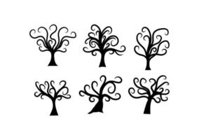 Tree in Silhouette vector