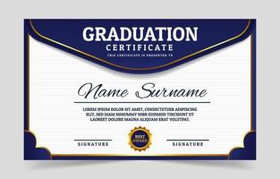 Graduation Certificate Template vector