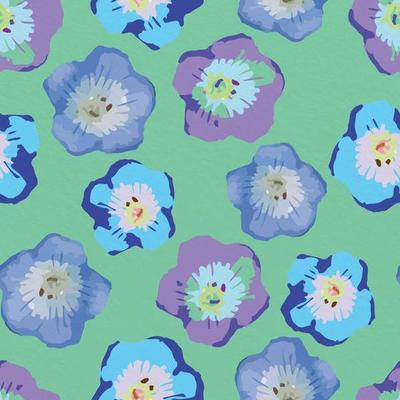 seamless plants pattern background with abstract  flower watercolour , greeting card or fabric