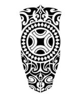 Tattoo sketch maori style for leg or shoulder. vector