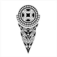 Tattoo sketch maori style for leg or shoulder. vector