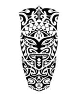 Tattoo sketch maori style for leg or shoulder. vector