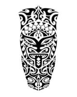 Tattoo sketch maori style for leg or shoulder. vector