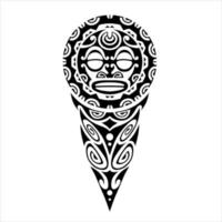 Tattoo sketch maori style for leg or shoulder. vector