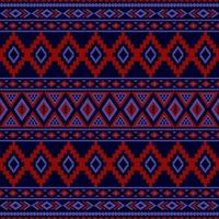 Gemetric ethnic seamless pattern traditional. Design for background, carpet, wallpaper, clothing, wrapping, batic, fabric, vector illustraion. embroidery style.