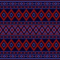 Gemetric ethnic seamless pattern traditional. Design for background, carpet, wallpaper, clothing, wrapping, batic, fabric, vector illustraion. embroidery style.