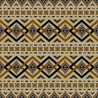 Gemetric ethnic seamless pattern traditional. Design for background, carpet, wallpaper, clothing, wrapping, batic, fabric, vector illustraion. embroidery style.