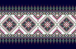 Gemetric ethnic oriental pattern traditional Design for background,carpet,wallpaper,clothing,wrapping,batic,fabric,vector illustraion.embroidery style. vector