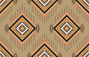 Geometric ethnic seamless pettern. Oriental tribal striped. Design for background, wallpaper, fabric, clothing, carpet, embroidery vector