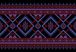 Gemetric ethnic oriental pattern traditional Design for background,carpet,wallpaper,clothing,wrapping,batic,fabric,vector illustraion.embroidery style. vector