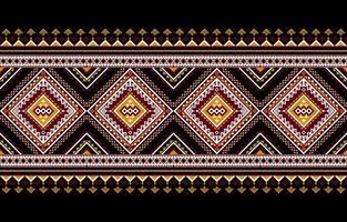 Gemetric ethnic oriental pattern traditional Design for background,carpet,wallpaper,clothing,wrapping,batic,fabric,vector illustraion.embroidery style. vector