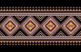 Gemetric ethnic oriental pattern traditional Design for background,carpet,wallpaper,clothing,wrapping,batic,fabric,vector illustraion.embroidery style. vector