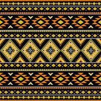 Gemetric ethnic seamless pattern traditional. Design for background, carpet, wallpaper, clothing, wrapping, batic, fabric, vector illustraion. embroidery style.