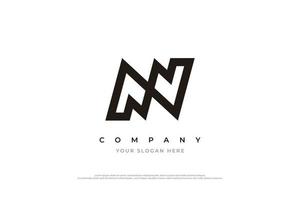 Minimal Initial NS Monogram Logo Vector Template