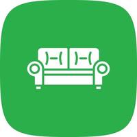 Sofa Glyph Round Corner vector