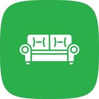 Sofa Glyph Round Corner vector