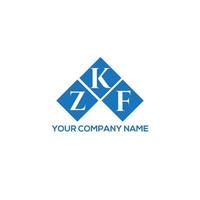 ZKF creative initials letter logo concept. ZKF letter design.ZKF letter logo design on WHITE background. ZKF creative initials letter logo concept. ZKF letter design. vector