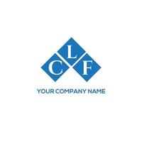 diseño de letra clf. diseño de logotipo de letra clf sobre fondo blanco. concepto de logotipo de letra de iniciales creativas clf. diseño de letra clf. diseño de logotipo de letra clf sobre fondo blanco. C vector