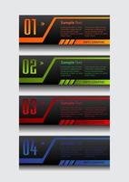 Colorful 4-step Infographic vector