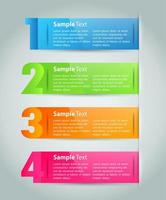 Colorful 4-step Infographic vector