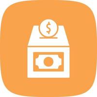Donation Line Circle vector