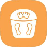 Weight Scale Glyph Round Corner vector