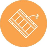 Dynamite Line Circle vector