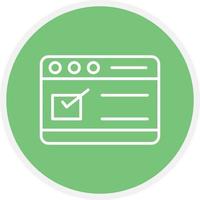 Browser Line Circle vector