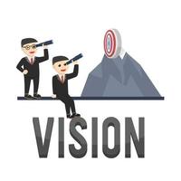 business vision design character on white background vector