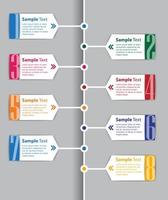 colorida infografía moderna vector