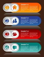 Colorful 4-step Infographic vector