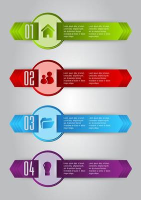 Colorful 4-step Infographic