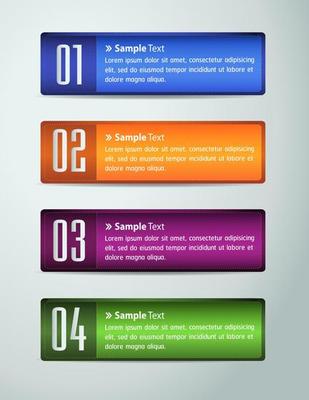 Colorful 4-step Infographic