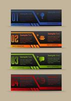 Colorful 4-step Infographic vector