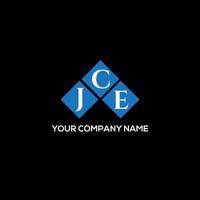 JCE letter logo design on BLACK background. JCE creative initials letter logo concept. JCE letter design. vector