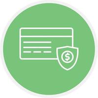 Security Payment Line Circle vector
